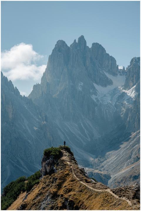 Explore the stunning mountain path in the Dolomite