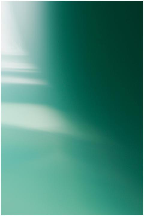 Abstract view of bright green colored reflection w