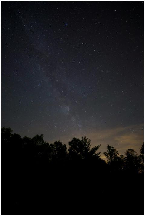 Beautiful starry night sky featuring the Milky Way