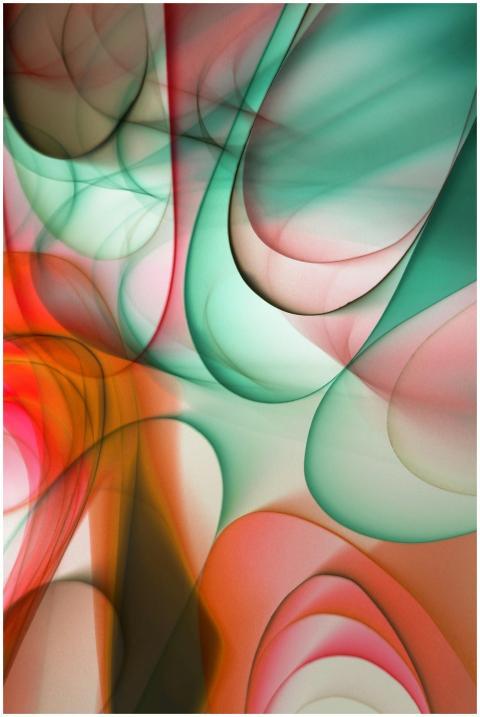 Dynamic abstract art with colorful waves and energ
