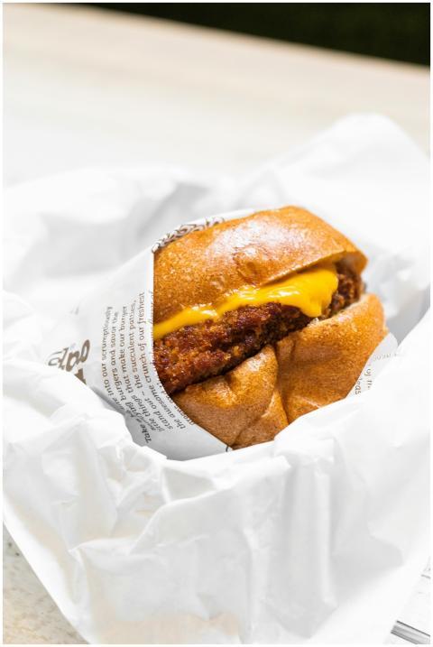 Mouthwatering cheeseburger with melted cheese in S