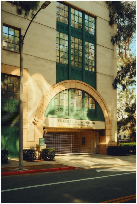 Triangle Building Parking in Burbank captured duri