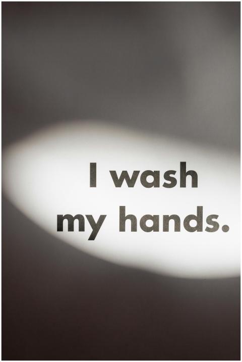 Minimalistic poster with a bold statement promotin