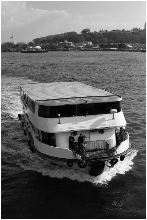 Free stock photo of black and white, boat, bosphor