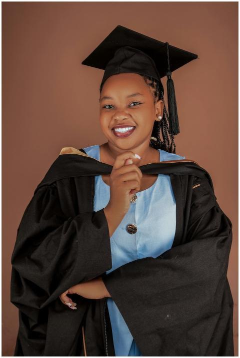 Joyful Graduate Cap Gown