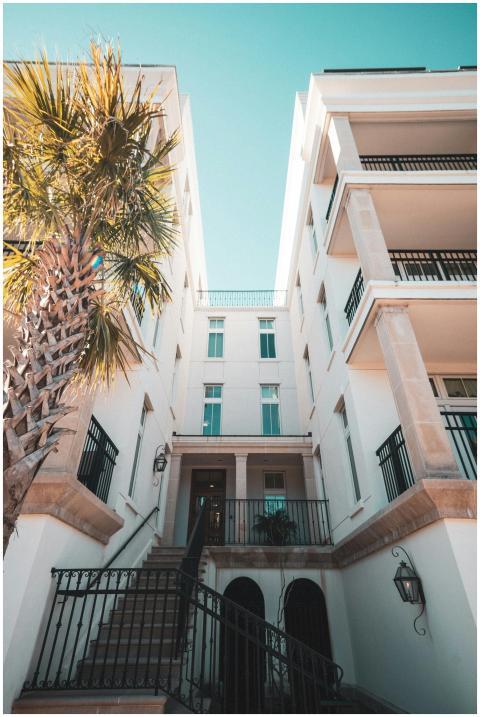 Modern urban architecture featuring a tall buildin