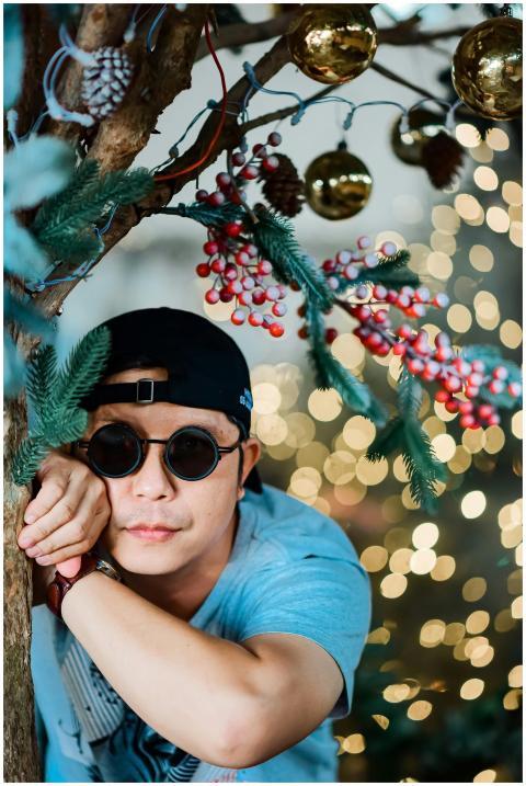 Festive Portrait Bokeh Holiday