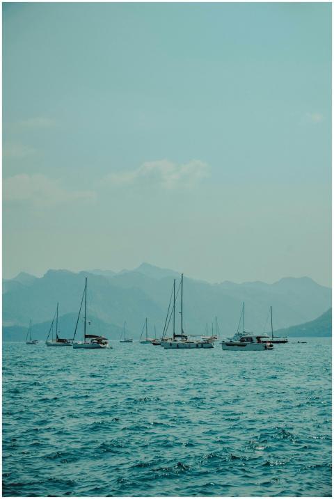 A serene view of yachts sailing on the Aegean Sea