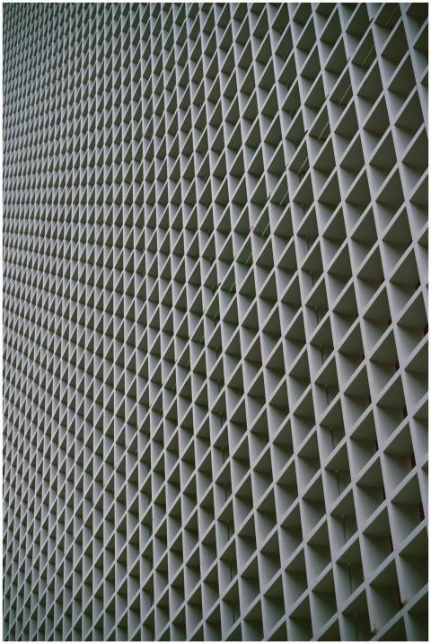 Abstract view of modern building facade with repet