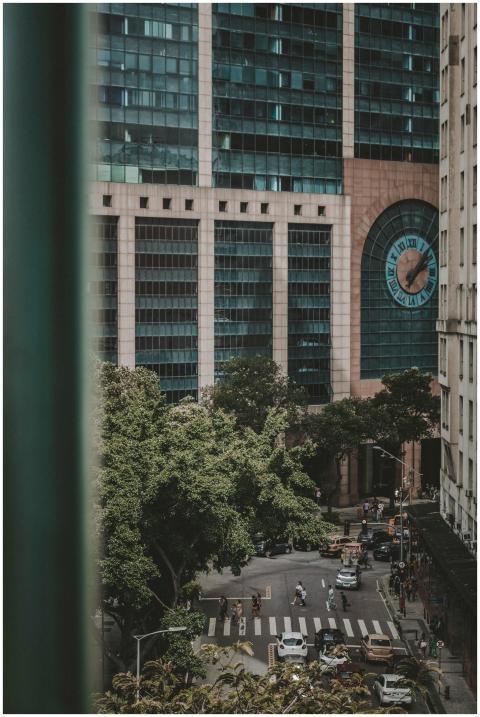 Urban view of Rio de Janeiro featuring a modern bu