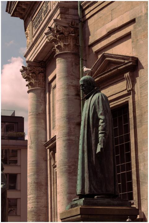 Classic architecture with detailed columns and sta