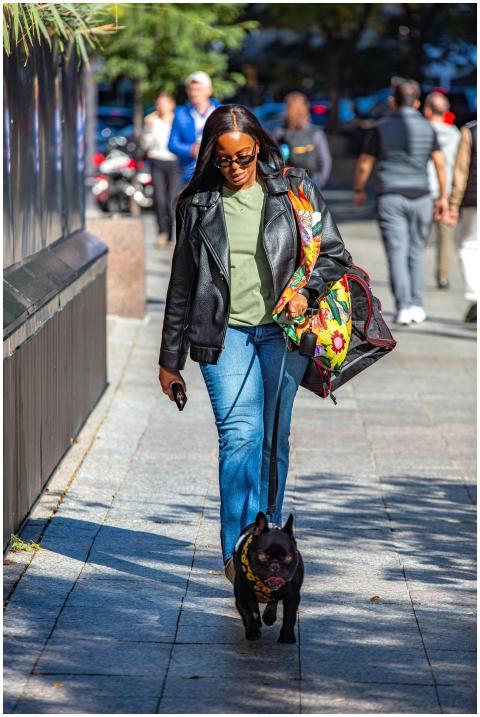 Stylish Woman Walking French
