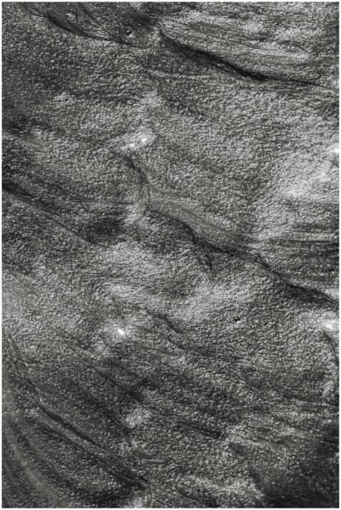 Black and white abstract art with textured acrylic