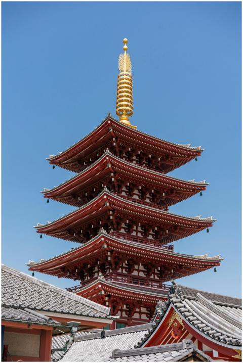 Stunning view of the iconic five-story pagoda at S