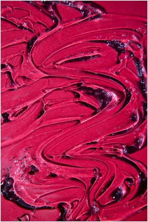 From above of backdrop representing bright curved