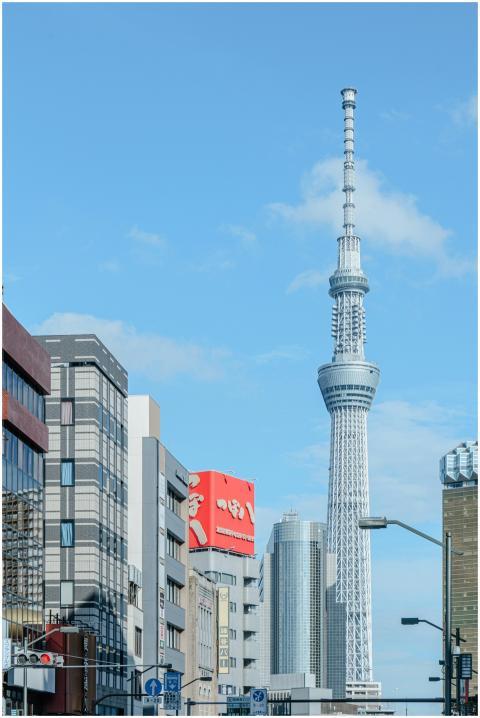 Tokyo Skytree towering over Sumida City, a modern