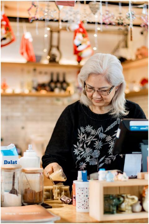 Senior Woman Working Holiday