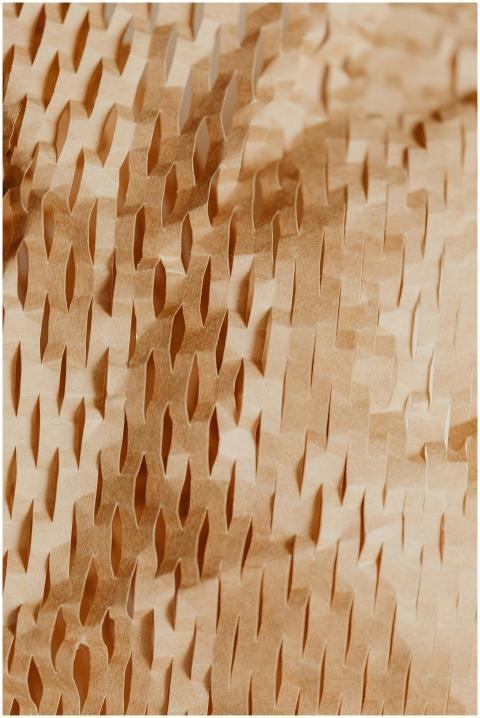 Close-up shot of a detailed brown paper texture di