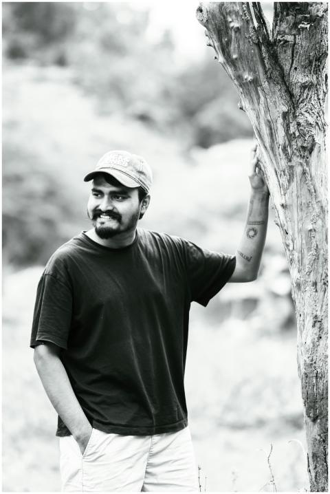 Black White Portrait Man