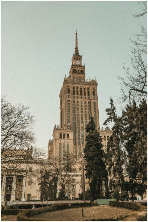 Iconic Stalinist architecture of the Palace of Cul