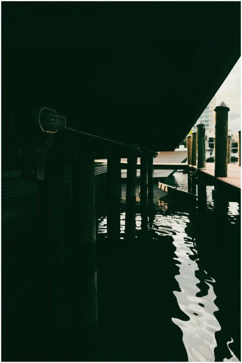 Moody Underneath Pier Marina