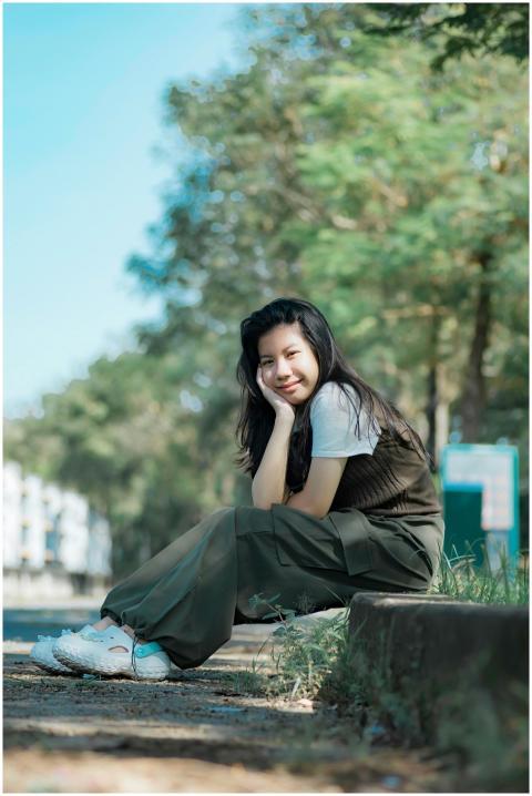 Young Woman Relaxing Outdoors