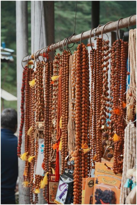 Hanging Rudraksha Beads Outdoor