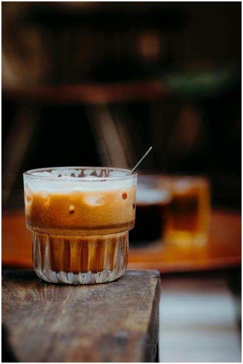 Close Up Iced Coffee