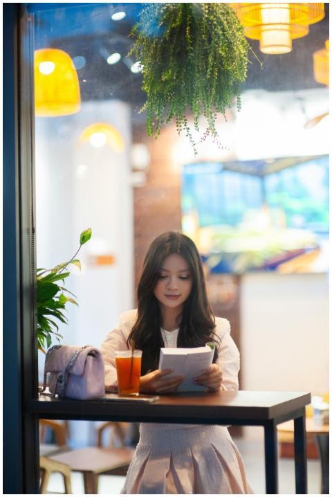 Young Woman Reading Cozy