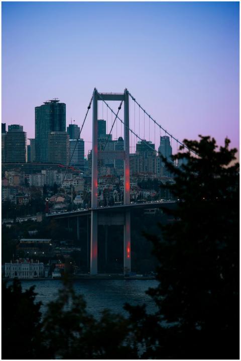 Istanbul Cityscape Bosphorus Bridge