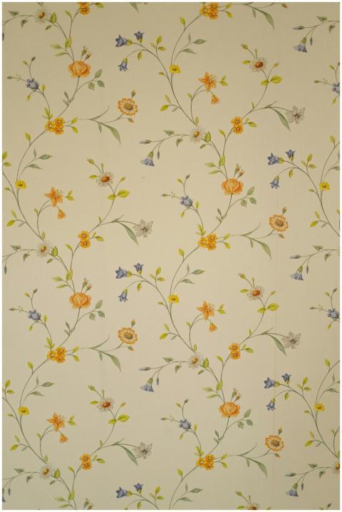 Seamless floral pattern wallpaper with vintage des