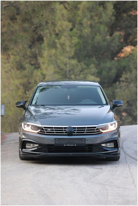 Sleek Black Sedan Scenic
