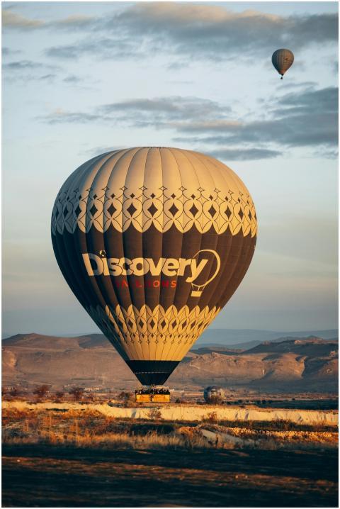 Stunning hot air balloon discovery at sunrise over
