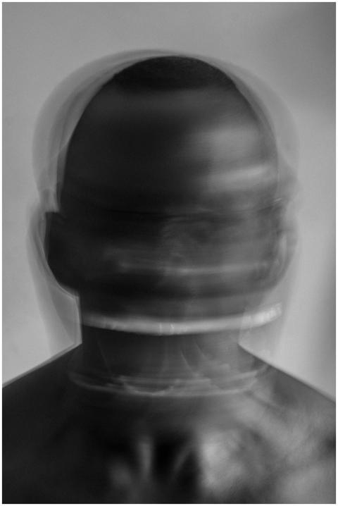 Artistic blurred motion portrait capturing emotion