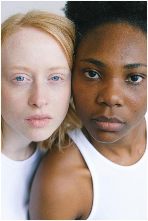 Close-up portrait capturing diversity and unity be