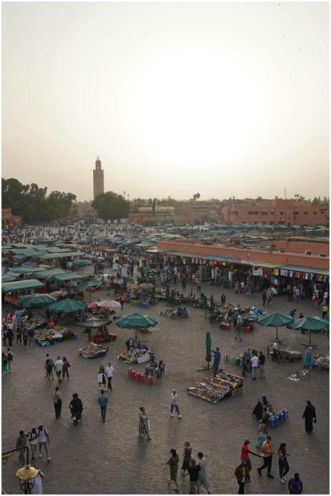 Explore the vibrant atmosphere of Jemaa el-Fnaa in