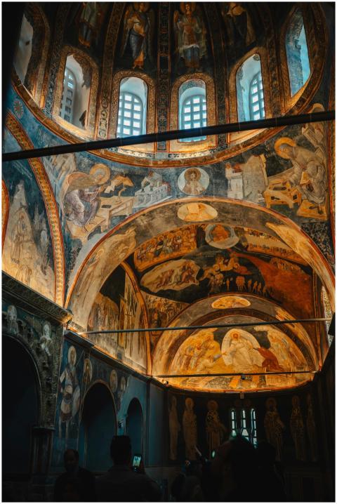 Explore the stunning Byzantine frescoes inside Ist