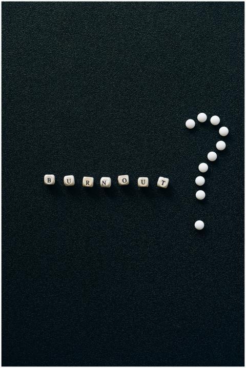 A visual representation of burnout and questioning