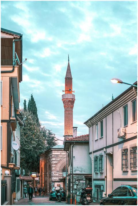 Vibrant Street Scene Historic