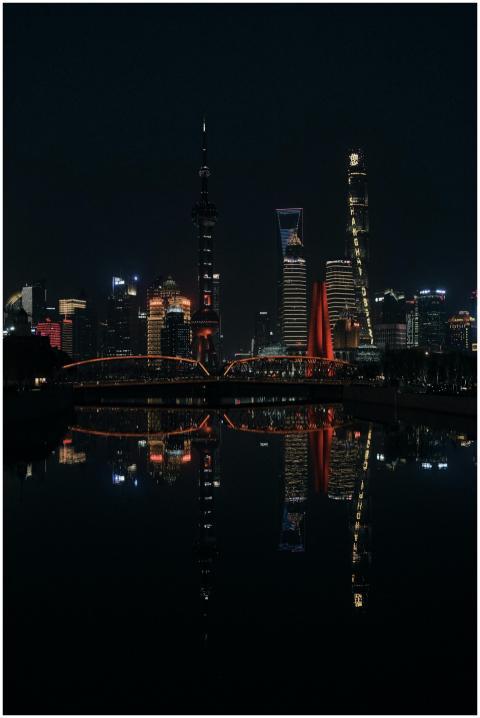 A breathtaking night view of the Shanghai skyline