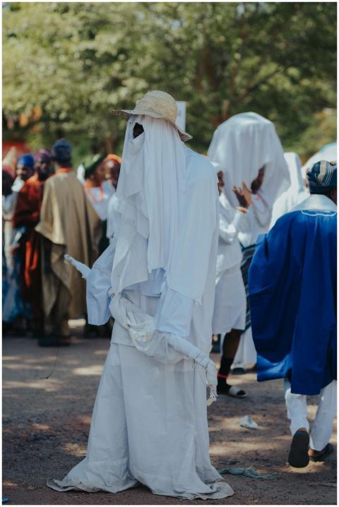 Traditional Cultural Festival Costumed