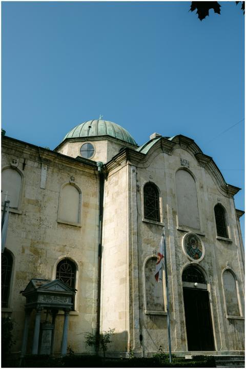 Exterior view of a historic church in Varna, Bulga