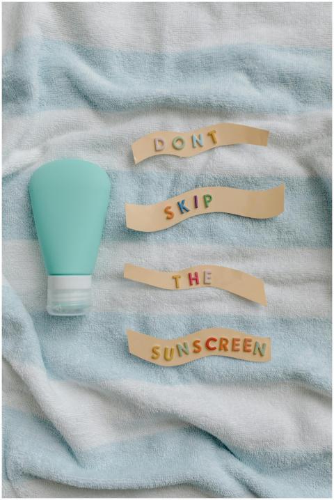 Promote skin health with a reminder to apply sunsc