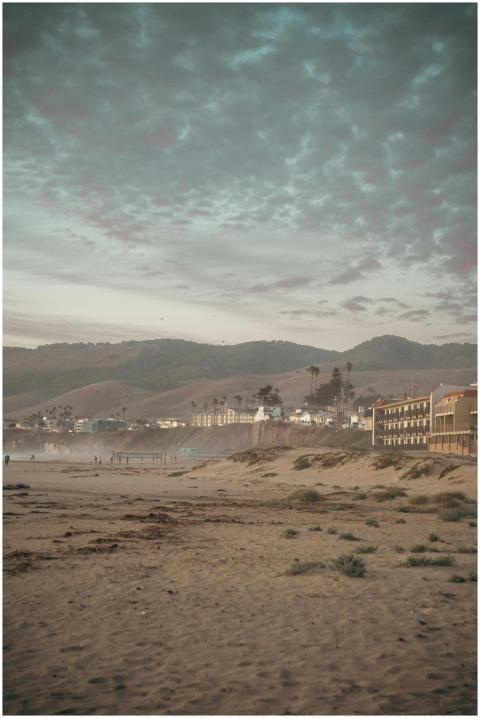 Scenic Coastal Beach Mountains