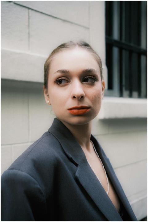 Fashionable Woman Urban Setting