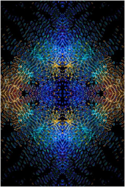 Dynamic and colorful geometric abstract pattern wi