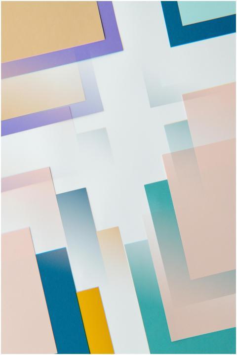 Vibrant abstract art featuring overlapping colorfu