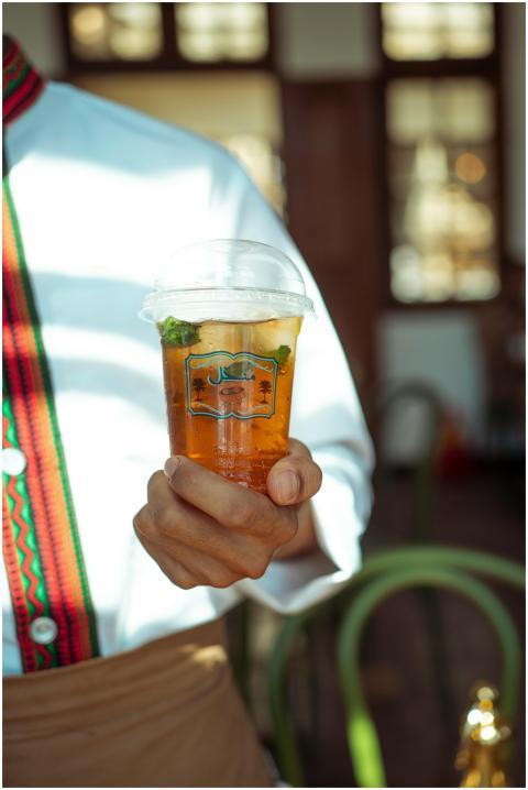 Traditional Beverage Served Transparent
