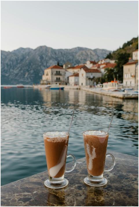 Enjoy two iced coffees with a scenic view of Monte