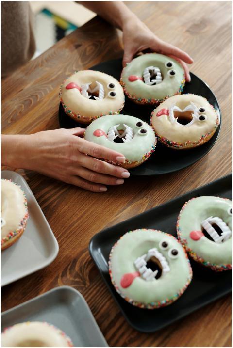 Delicious homemade monster donuts perfect for a sp